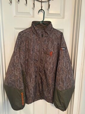 Browning Men’s Camouflage Lightweight Jacket - Brown & Olive with Orange Logo